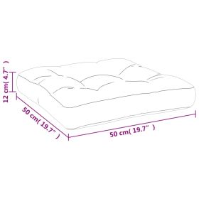 vidaXL Pernă de paleți, gri, 50x50x12 cm, material textil