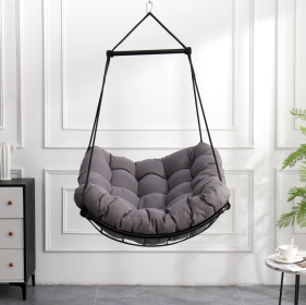 Metal Swing Sling Chair-It Is Forbidden To Sell On The Temu Platform (Color: Grey)