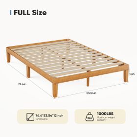 Full-size Wooden Bed Frame (Option: FULL)