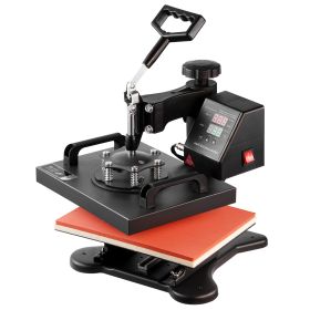 VEVOR Heat Press, 12x10Inch T-Shirt Press Machine, T-shirt Press Heat Press 30x23cm Printing Machine Heat Transfer Sublimation Machine For T-shir (Option: Default)
