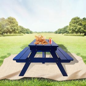 Children's Dining Tables And Chairs (Color: Blue)