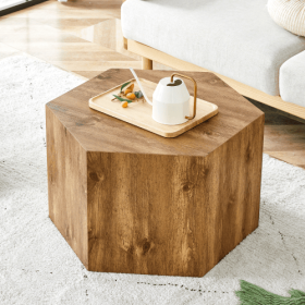 Modern MDF Coffee Table, With Complex Texture Patterns, Style And Texture Coffee Table To Redefine Your Interior Decoration And Enhance Your Livi (Option: Wood)