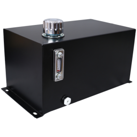 Hydraulic Fluid Tank 10 Gal Fuel Tank Heavy Duty Hydraulic Steel Tank Reservoir, Gasoline Transfer Tanks, Hydraulic Reservoir With Strainer Tank (Color: black)