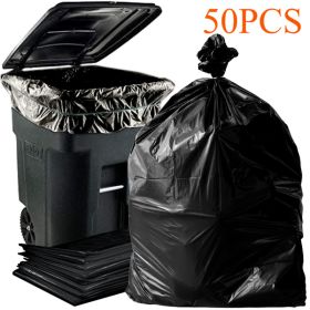 1.9MIL Thick 50 Gallon Black Garbage Bags 50 Pieces,not Shipped On Weekends, Prohibited From Sale On Amazon (Option: 50PCS)