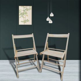 FOLDING CHAIR-2 S, FOLDABLE STYLE -NATURAL (Option: Natural)