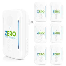 6 Packs Ultrasonic Pest Repeller, Indoor Ultrasonic Repellent For Roach Rodent Mouse Bugs Mosquito Mice Spider Electronic Plug In Pest Control (Option: 6Packs)
