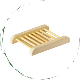 Natural Bamboo Soap Bar Dish (Option: Default Title)