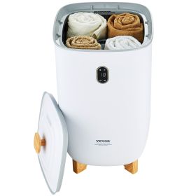 VEVOR 35L Large Towel Warmer Bucket With LED Screen Drying Fuction & Timer White (Option: Default)