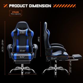 Video Game Tables And Chairs (Option: Black Blue)