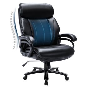 Tall Office Chair, 400 Pound Heavy-duty Administrative Desk And Chair (Color: black)
