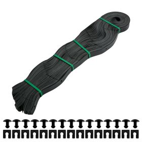 VEVOR Ground Grid, 1885 Lbs Per Sq Ft Load Geo Grid, Depth Permeable Stabilization System For DIY Patio, Walkway, Shed Base, Light Vehicle Drivew (Color: black)