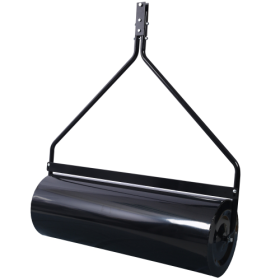 Durable Iron Garden Lawn Roller With Large 26Gal 220 Lb Load Capacity, 40  Width, ATV Tow-behind, For Lawn And Garden Tractors Black Color (Color: black)