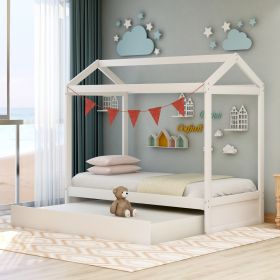 White Can Decorate The Bed Of A House With A Trunk (Color: White)