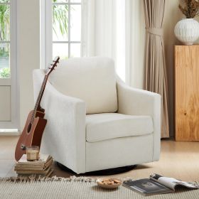 Rotating Accent Chair (Color: Beige)