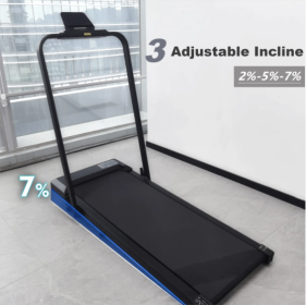 Electric Walking Treadmill, Portable Folding Treadmill, 2 In 1 Under Desk Treadmill (Color: black)