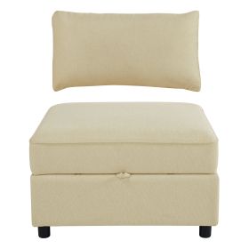 Large Sofa Bed In The Living Room (Option: Seat beige 1Pack)