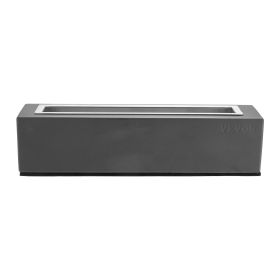 Tabletop Fire Pit Bowl 15 Inch Concrete Fireplace Indoor Outdoor Patio (Color: black)