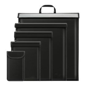 VEVOR Faraday Bag, 4 Pack Faraday Pouch Set For Laptop 16.9x15 , Tablet 13x10.2 , Phone  7.9x4.7   Radio 10.6x7.9 , Fireproof Signal Blocking Hol (Color: black)